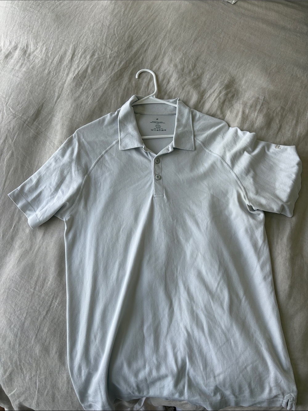 Fanatics Light Gray Polo Shirt - Short Sleeve Performance